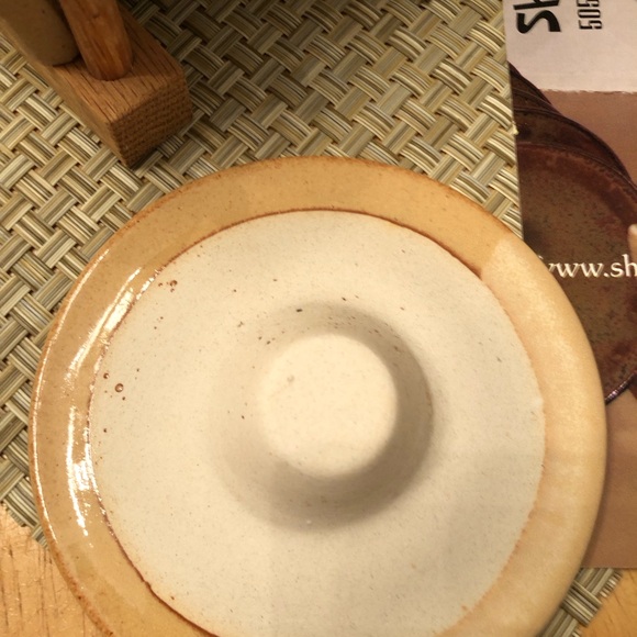 Tapas plates handmade pottery by Shydog studio New Mexico 8 plates and cookbook - Picture 3 of 9